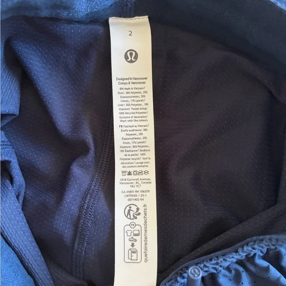 NWT Lululemon Court Rival High-Rise Short 3" *Perforated - Picture 8 of 9